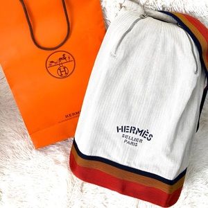 Authentic Hermès Canvas backpack